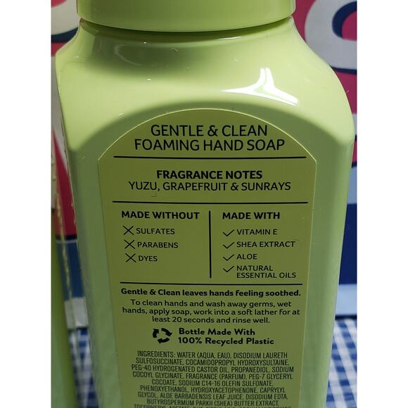 BBW Sunshine & Lemons Summer Gentle & Clean Foaming Hand Soap 2 Pack - Picture 2 of 2